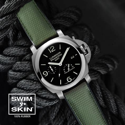 panerai luminor green strap|aftermarket Panerai watch straps.